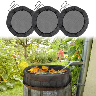 Immagine prodotto di Copertura per botte della pioggia con elastico - 95 cm - Regolabile - 3 pezzi