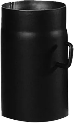 Productafbeelding van kachelpijp met vlinderklep, zwart, 2 mm, Ø 150 mm, lengte 250 mm