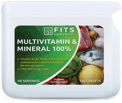 Produktbild von Multivitamin- und Mineralstoffpräparat 100 % – 120 Tabletten