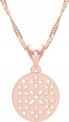 Immagine prodotto di Collana in argento 925 placcato oro con fiore