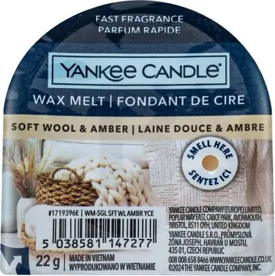 Immagine prodotto di Yankee Candle Soft Wool & Amber 22 g