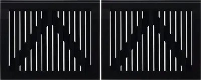 Immagine prodotto di Plus Porta doppia Nagano 200 x 80 cm RAL 9005 Nero