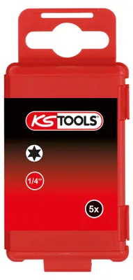 Obrázek produktu pro KS Tools 911.7756, 5 kusů, Torx, T30, Ocel, DIN 3126, ISO 1173 - E 6.3, 75 mm