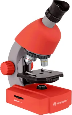 Produktbild von Bresser Optics Junior 40x-640x, Optisches Mikroskop, Rot, 640x, 40x, LED, Akku