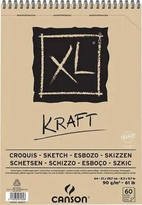 Produktbild von CANSON Skizzen und Studienblock XL Kraft DIN A4 60 Blatt