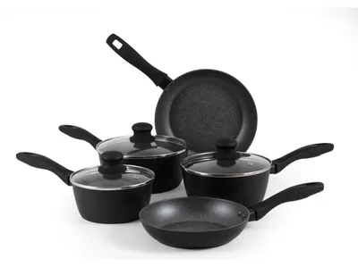 Produktbild von Russell Hobbs RH02814EU7 Metallic Marble Kochpfannen-Set - Antihaft-Küchengeschi