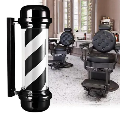 Image de Plafonnier colonne lampe LED de barbier enseigne publicité salon 94,5 cm