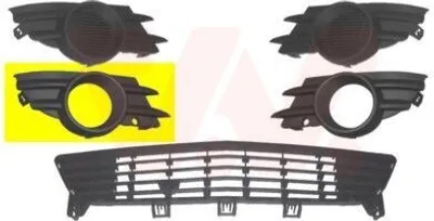 Image de VAN WEZEL Grille de pare-chocs avant droite pour OPEL Meriva A