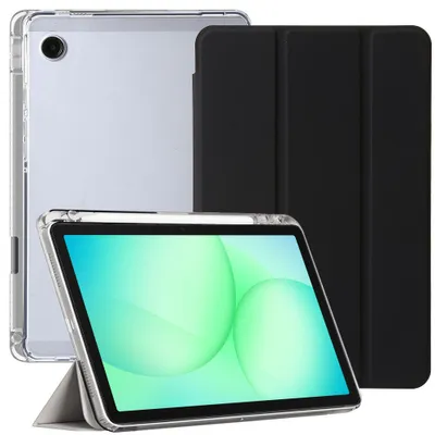 Image de Coque pour Samsung Galaxy Tab A11 Plus / A9 Plus, Antichoc Renforcé avec Porte-Stylet - Noir