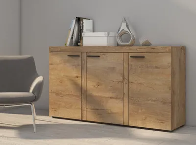 Produktbild von Kommode Sideboard RUMBA / RODOS 3D eiche lefkas