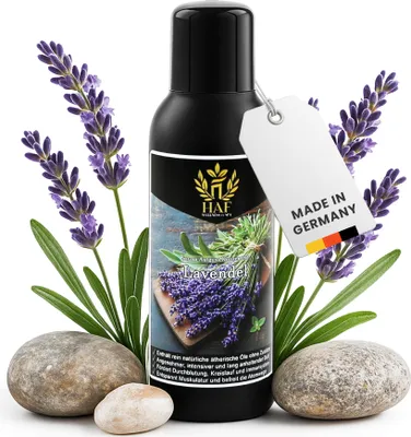 Produktbild von HAF Saunaaufguss Lavendel 250 ml - Sauna Aufgussmittel - Saunaduft mit natürlichen ätherischen Ölen für intensiven & langhaltenden Duft