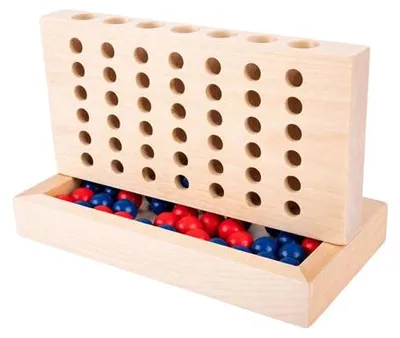 Produktbild von Vier-in-einer-Reihe-Spiel aus Holz