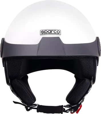 Immagine prodotto di Casco Sparco Demi-Jet con visiera per moto Bianco con calotta in ABS Taglia L