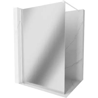 Obrázek produktu pro Mexen Kioto sprchová zástěna 100 x 200 cm, Zrcadlo 8 mm, Bílá - 800-100-101-20-50