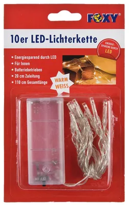 Produktbild von Idena 10er LED Lichterkette transparent 110,0 cm