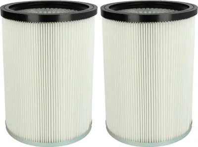 Produktbild von vhbw 2x Faltenfilter kompatibel mit Kärcher NT 50/1 Me Classic *BR 220V, NT 50/1 Me Classic *CN Staubsauger - Patronenfilter Weiß