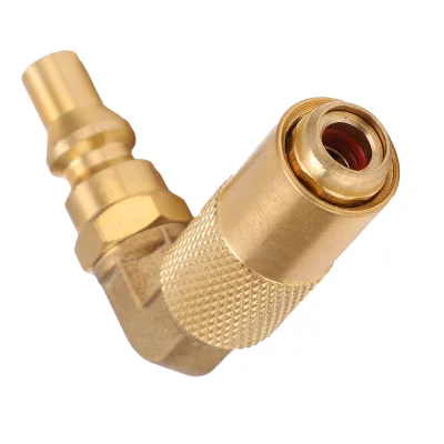 Zdjęcie produktu dla Adapter do napełniania propanem, adapter gazowy 90 stopni, adapter kolankowy do napełniania propanem, adapter gazowy kolankowy, adapter gazowy, łącznik kolankowy