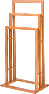 Produktbild von Famanu Handtuchregal Stehend - 3 Ablagen - 42x24x82cm - Holz