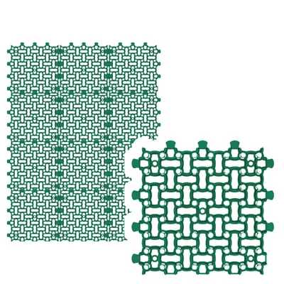 Produktbild von GARDENIX  Rasengitter Paddockplatte 12x 50x50 cm (3,00m²) Rasenwaben Parkplatzrasen Rasenmatten Kiesgitter Rasengitterplatten Grün