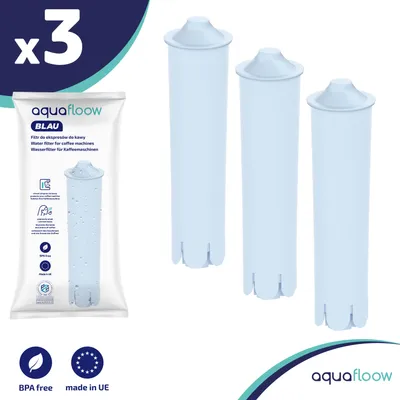 Produktbild von 3x Aquafloow niebieski filtr wody do ekspresów do kawy Jura Impressa, Ena Giga Classic