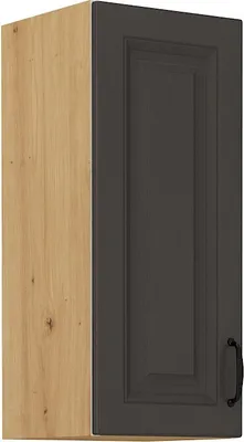 Obrázek produktu pro Horní kuchyňská skříňka SOPHIA - šířka 30 cm, tmavě šedá / dub artisan