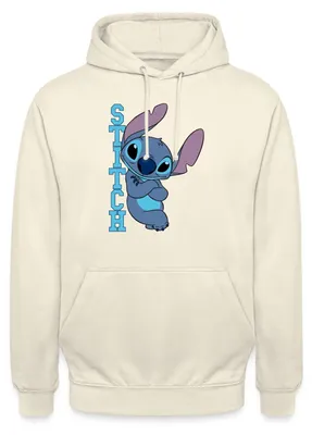 Produktbild von Lilo & Stitch | Stitch Mit Schriftzug Uni Hoodie, M, Vanille-Milchshake