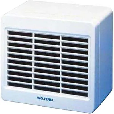 Obrázok produktu pre Nástenný ventilátor 30 W, 230 V, biely, 100 mm s odsávaním – tichý ventilátor do kúpeľne
