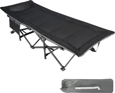 Produktbild von Famanu Campingbett XXL - Klappbar mit Kissen, 190 x 71 x 38 cm