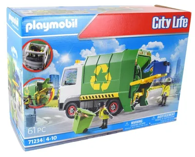 Produktbild von PLAYMOBIL City Life Recycling Truck, Auto & Stadt, City Life, 4 Jahr(e), Grün, Weiß