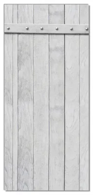 Produktbild von Wallario selbstklebende Türtapete 100 x 220 cm - Graue Holztür - Abwischbar, rückstandsfrei zu entfernen