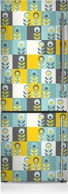 Produktbild von Kühlschrankmagnete Kühlschrank Magnetfolie Magnete Küche 60x180 cm - Skandinavisches Muster