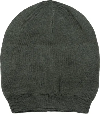 Produktbild von styleBREAKER Uni Feinstrick Beanie Doppellagig, Oliv