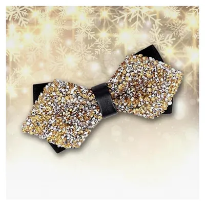 Produktbild von Glitzernde Fliege für Herren mit Strass und Pailletten für festliche Anlässe