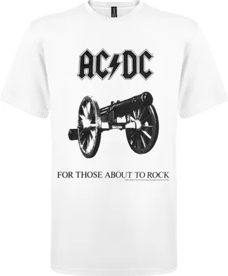 Zdjęcie produktu dla Biała koszulka męska AC/DC For Those about to rock