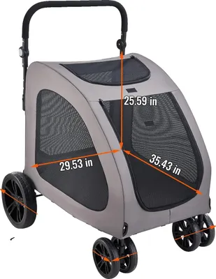 Obrázok produktu pre Prepravná klietka pre zvieratá, nosnosť 160 libier, odolné kolieska, 4 kolieska