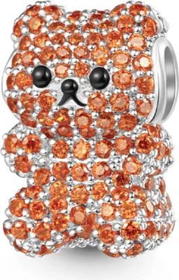 Produktbild von Gnoce Charm Gummibärchen Orange HSC044 Silber