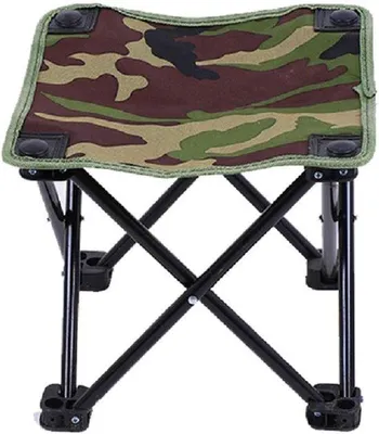 Produktbild von Faltbarer Hocker - Verstellbarer Gehstock-Hocker - Klappbarer Hocker - Tragbarer Faltstuhl - Dreibein-Hocker - Campinghocker - Angelstuhl - Reisehocker - Campingstuhl