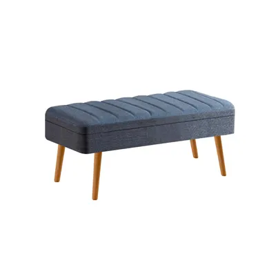Produktbild von Skye Decor, Vina 1048 - 1 - Atlantic, Dark Blue, Bank, Atlantische Kiefer, 100 % MELAMINBESCHICHTETE SPANPLATTEN, 110 x 39 x 40 cm
