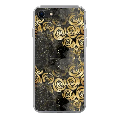 Produktbild von MuchoWow® Handyhülle Schutzhülle Hülle für iPhone 8 Marmor - Gold - Rose - Muster Silikon Softcase Handy Hülle - Schutzhaube
