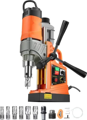 Produktbild von VEVO0R Elektrische Magnetbohrmaschine 1450W 2878lbf - Tragbare Bohrmaschine mit Magnetbasis