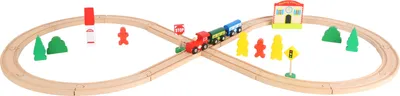 Produktbild von Small Foot 10503 Holzeisenbahn mit Bahnhof (1 Set)