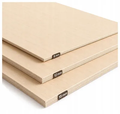 Productafbeelding van Rechthoekige eucalyptusmultiplexplaat voor lasergraveren – modelbouw, figuurzagen, houtbranden, beschilderen, decoupage en knutselen – kwaliteit 2 – 40 × 60 cm (400 × 600 mm) – 15 mm – 1 stuk