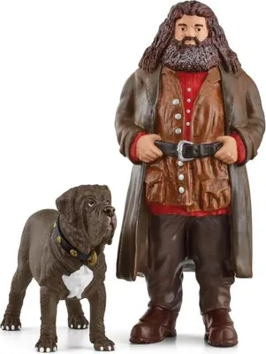 Produktbild von Figurine Hagrid und Crockdur Harry Potter, 8 x 11,5 x 13 cm, Schleich 42638 WIZARDING WORLD, Spielfigur für Kinder ab 6 Jahren