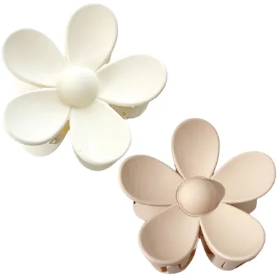 Produktbild von Set mit 2 hellbeigen Blumenverschlüssen