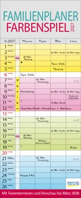 Produktbild von Familienplaner Farbenspiel 2027