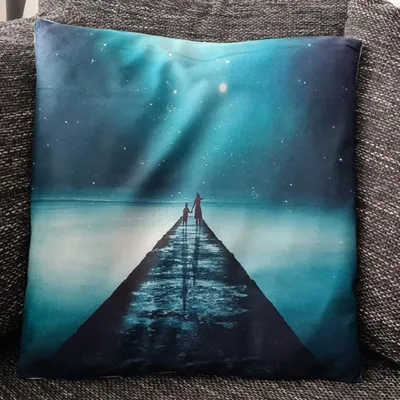 Obrázek produktu pro Povlak na polštář most do posmrtného života - 45 cm x 45 cm