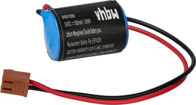 Produktbild von vhbw Akku Ersatz für Omron CPM2A-BAT01 für PLC Programmable Logic Controller (1000 mAh, 3,6 V, Li-Ion)