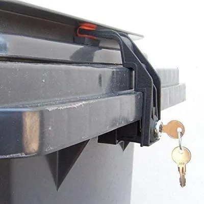 Productafbeelding van Afvalcontainersluiting voor 60 - 240 liter containers - Inclusief 2 sleutels