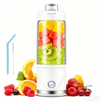 Tragbarer Mixer 650 ml, kabellos, wiederaufladbar, 4000 mAh, Mini-Blender