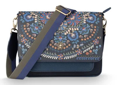 Productafbeelding van Pip Studio schoudertas Fenna Cross Body Bag Il Ricamo Dark Blue donkerblauw
